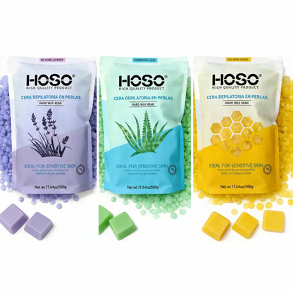 500g Cera Depilatoria Elástica Natural Película