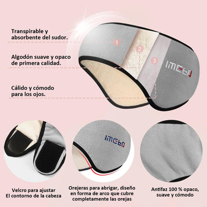 Antifaz Para Dormir con Tapones de Oídos - 3 Colores