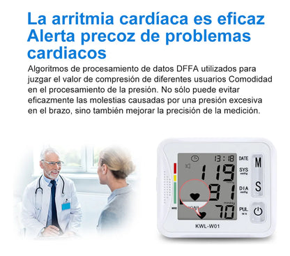 Monitor De Presión Arterial Muñeca Hoso Blanco Pantalla Grande Modelo W01