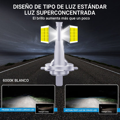 Luces Led Auto D8 En Línea Ultra-brillante Foco H3 H4 H7 H11