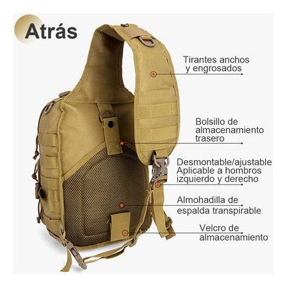 Banano Táctico Militar Para Hombre Con Portabotellas Militar Color Caqui Diseño De La Tela Rayas