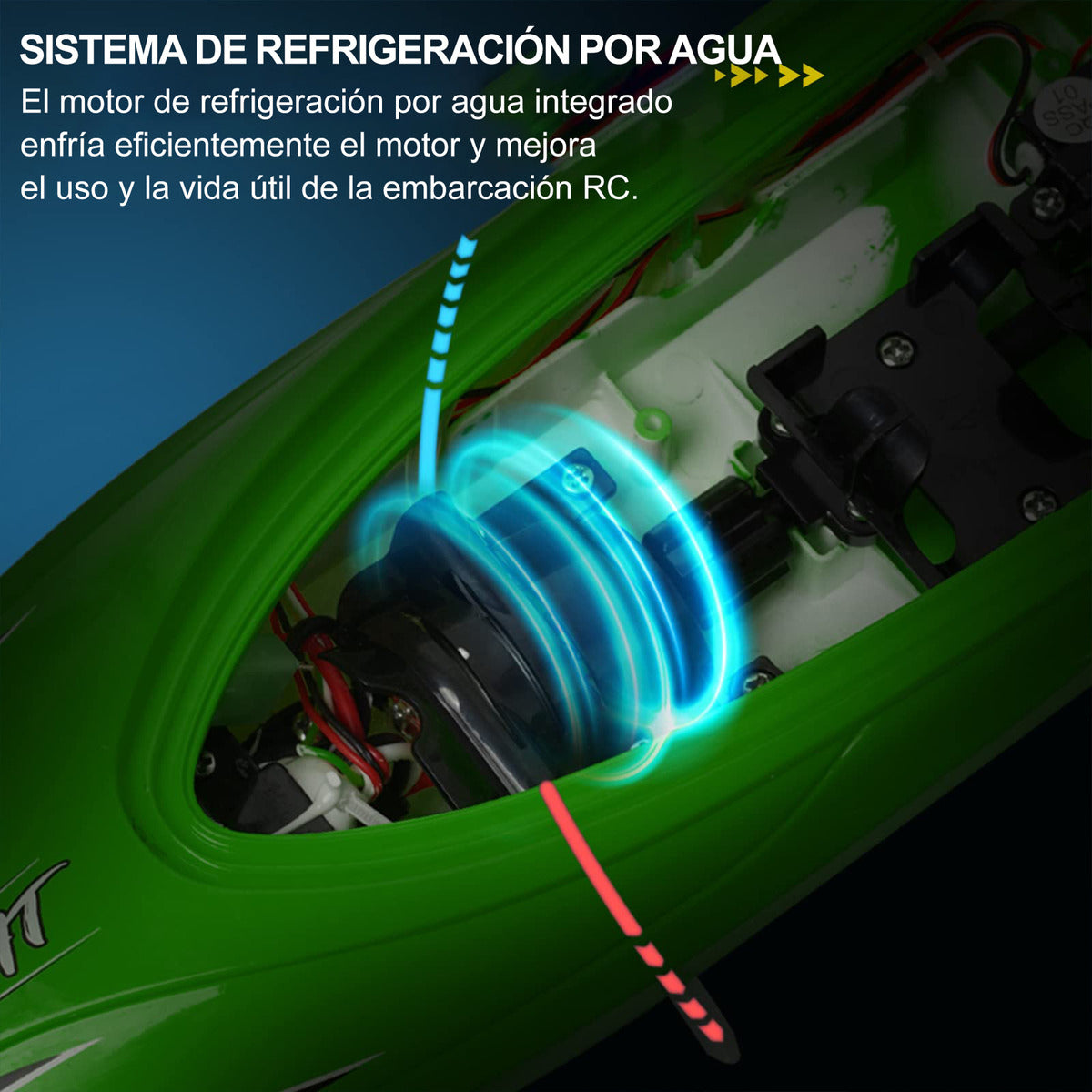 Cocodril Barco A Control Remoto Alta Velocidad Lancha Rápida Color Verde Personaje Cocodrilo
