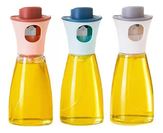 Rociador Simple Spray Bottle Control Aceite 220ml Vidrio Aluminio