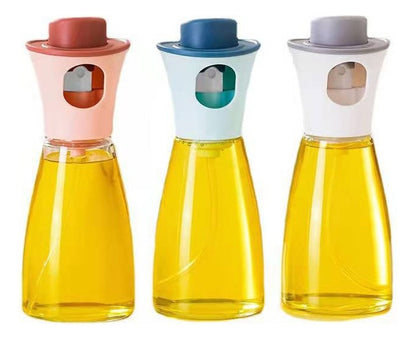 Rociador Simple Spray Bottle Control Aceite 220ml Vidrio Aluminio