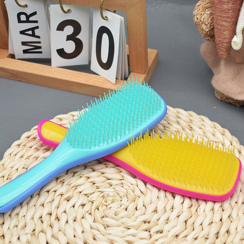 Cepillo De Pelo Tangle Para Cabello Mojado Rizado Flexible