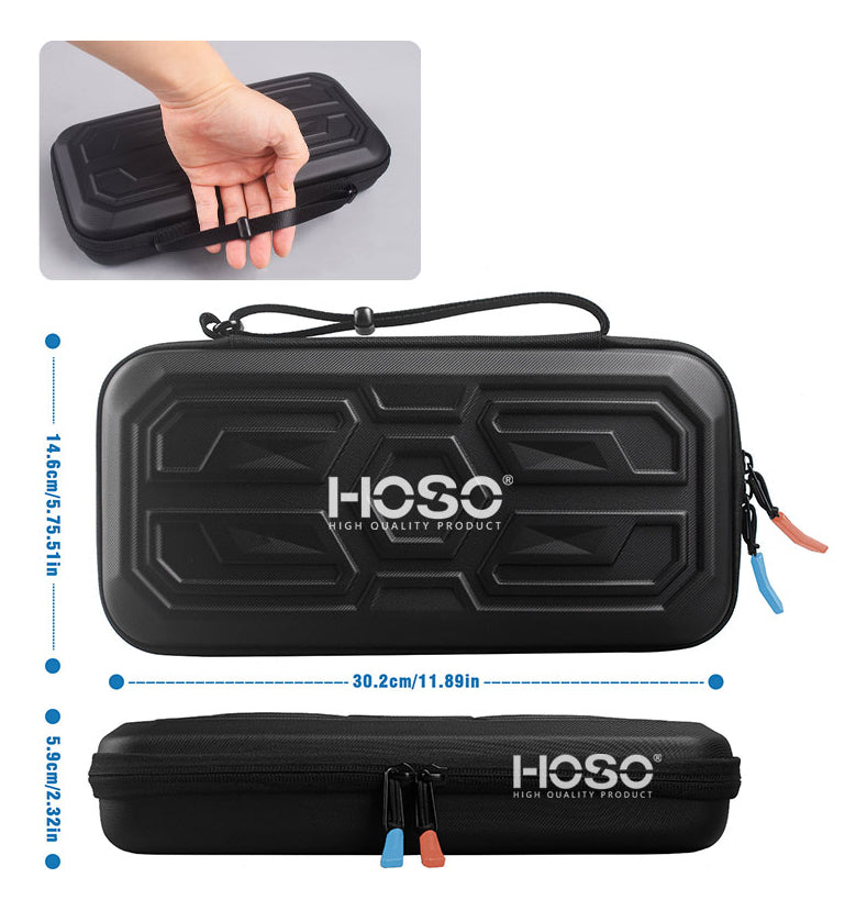Bolso Estuche Funda 8 En 1 Para Nintendo Switch 2 Color Negro