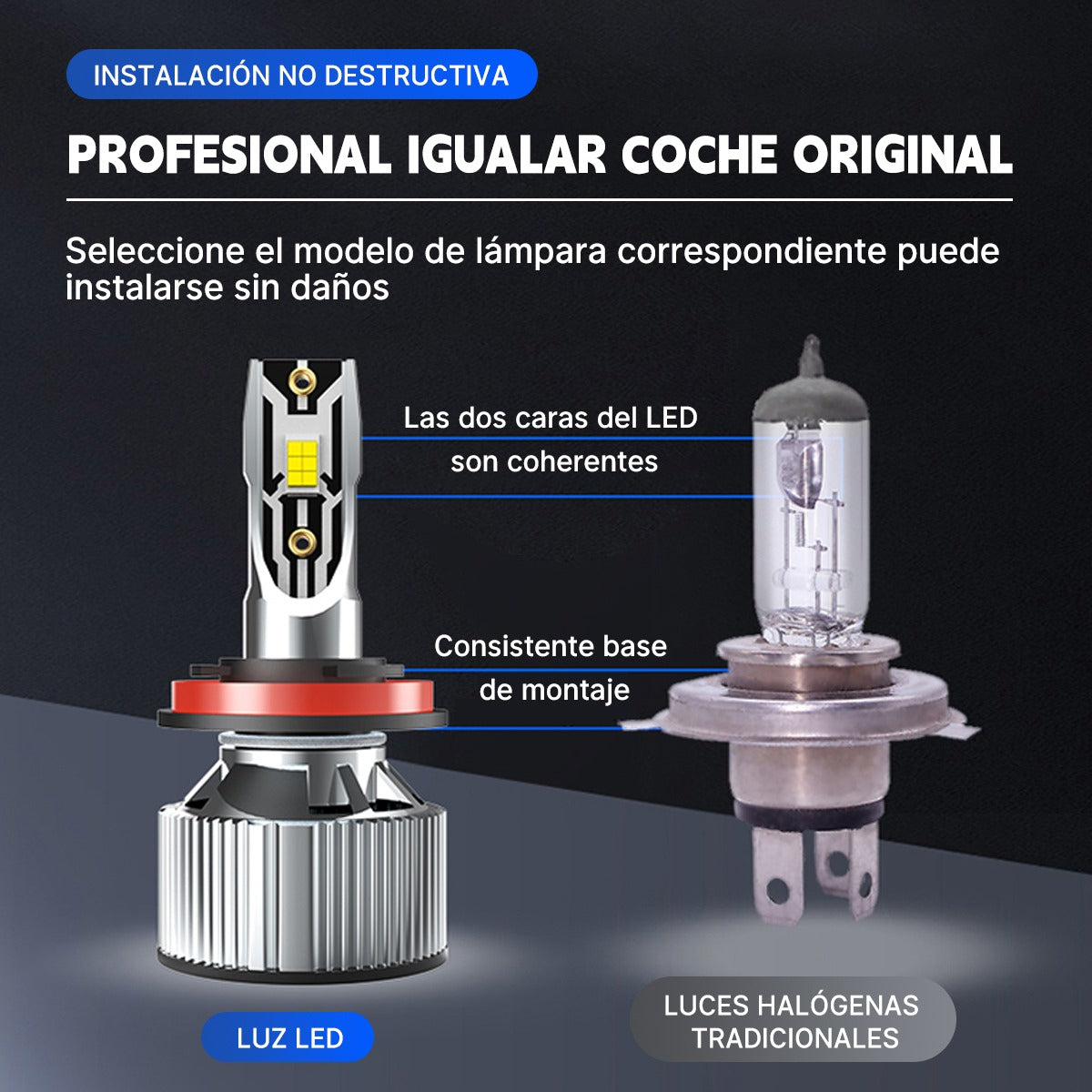 Luces Para Auto S9 Ampolleta Led 24000lm Por H3 H4 H7 H11