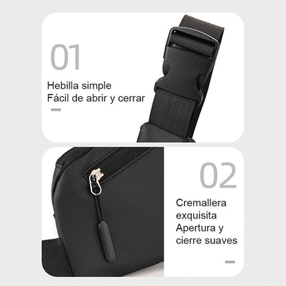 Bolso Bandolera Negro Y Gris Hombre Bolso Mujer Bolsos