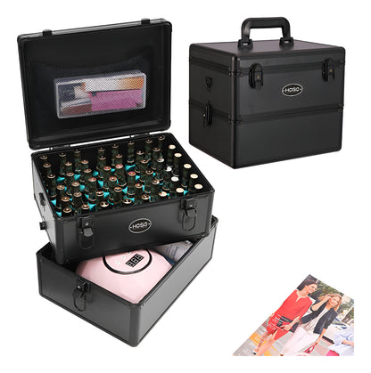 Maleta Portátil Para Manicura/maquilaje Profesional Dos Capa