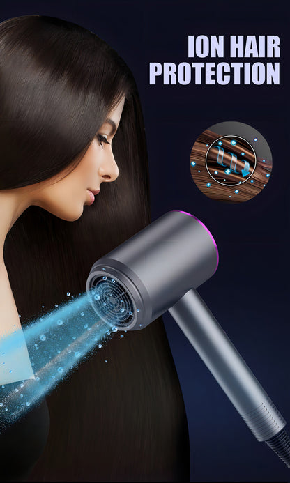 Secador De Pelo Mini De Iones Negativos Luz Blue Ray Color Surtido