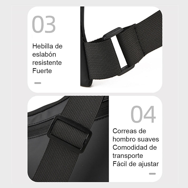 Bolso Bandolera Negro Y Gris Hombre Bolso Mujer Bolsos