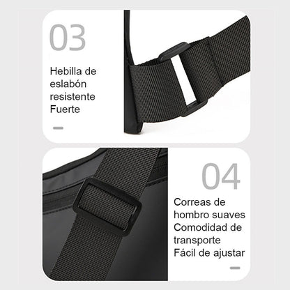 Bolso Bandolera Negro Y Gris Hombre Bolso Mujer Bolsos