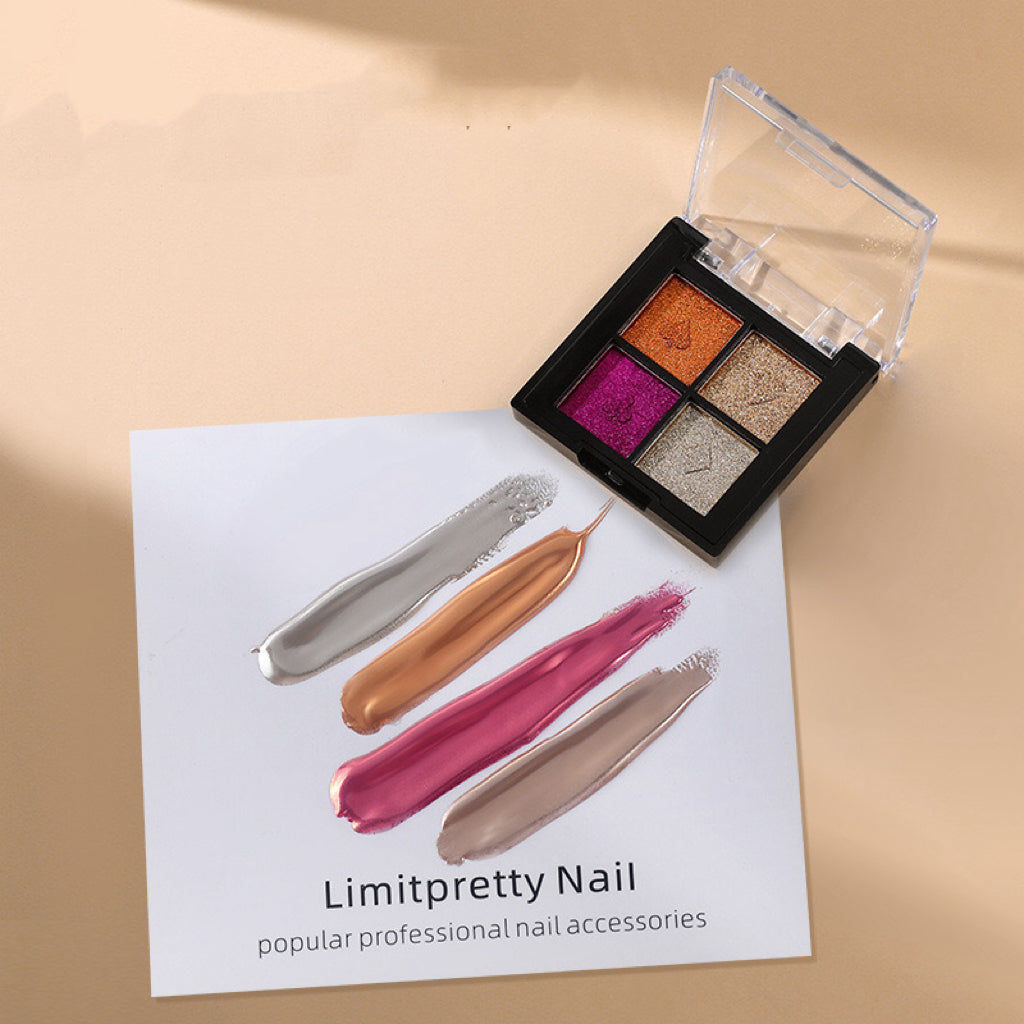 Paleta Efecto Espejo Pigmento - Manicure - Uñas