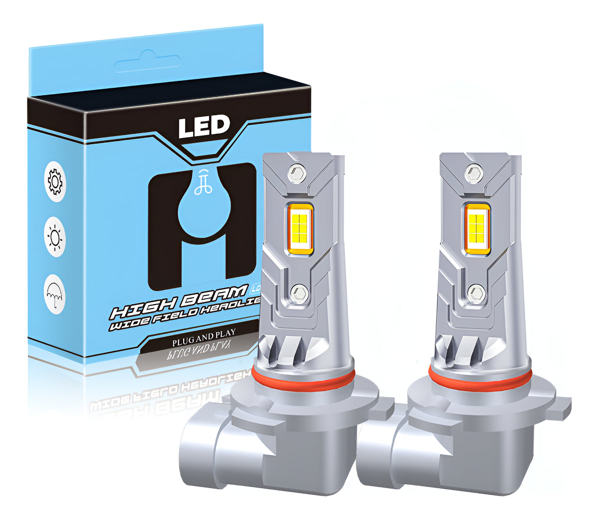 Luces Led Auto D8 En Línea Ultra-brillante Foco H3 H4 H7 H11