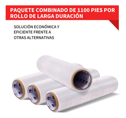 Film Negro/transparente Para Embalaje 220 Mts X 50 Cts