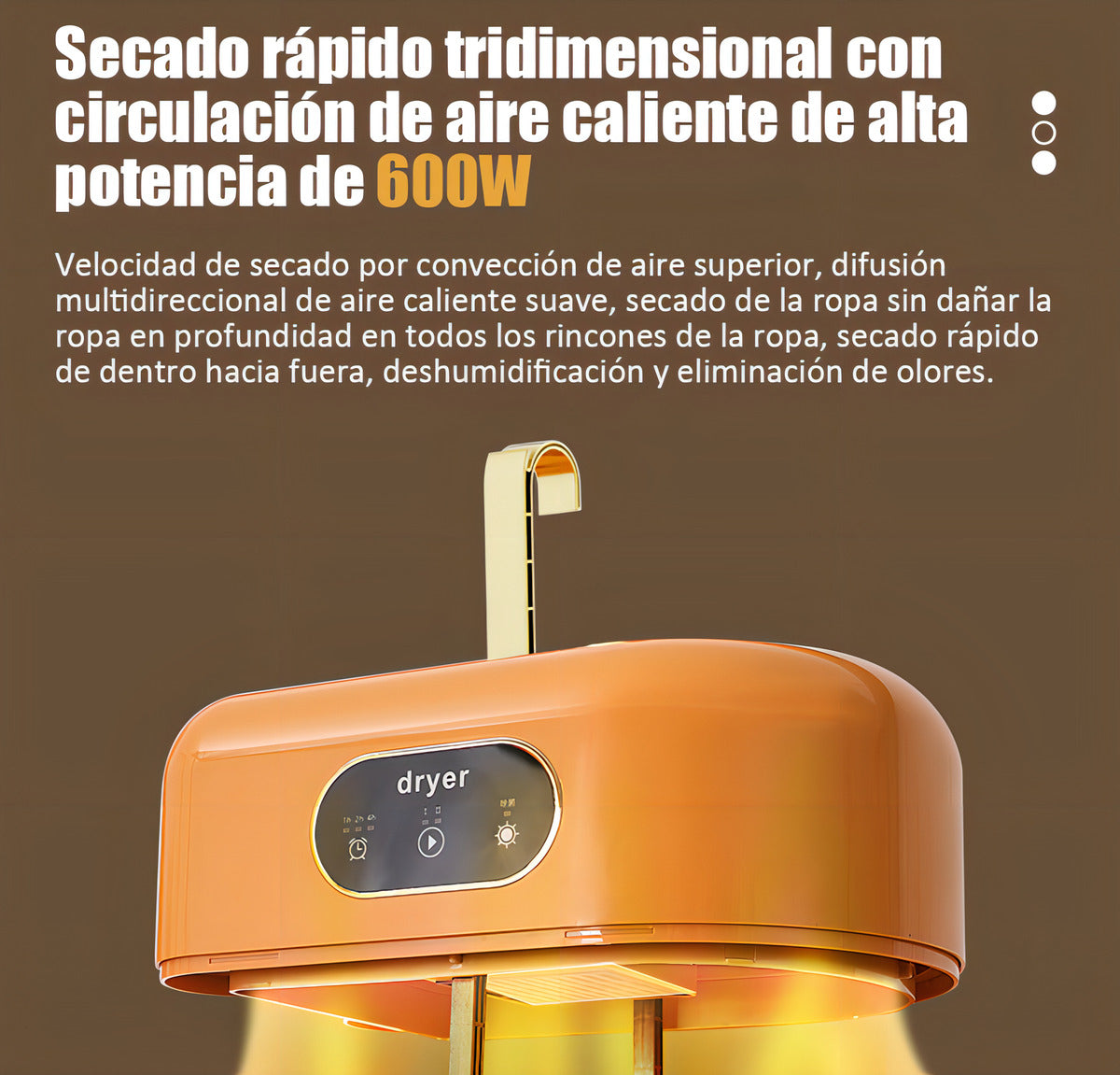 Secadora Portátil Plegable Hoso Uv Esterilización Ácaros Camping Ropa
