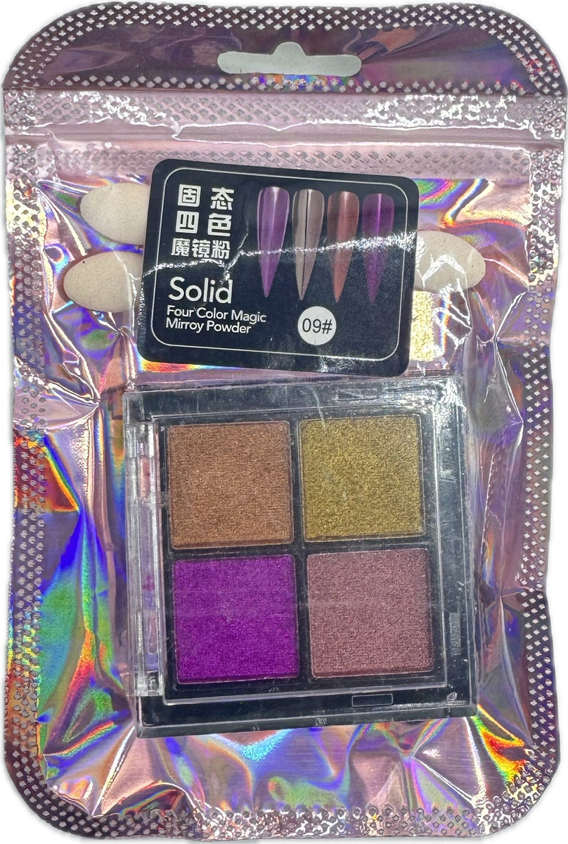 Paleta Efecto Espejo Pigmento - Manicure - Uñas