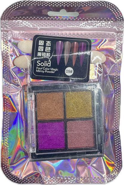 Paleta Efecto Espejo Pigmento - Manicure - Uñas
