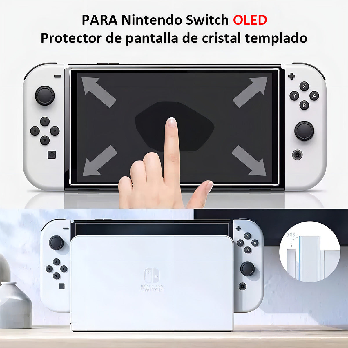 Estuche 24 En 1 Para Nintendo Switch Oled Con Lápiz Capacitivo Hoso Color Negro