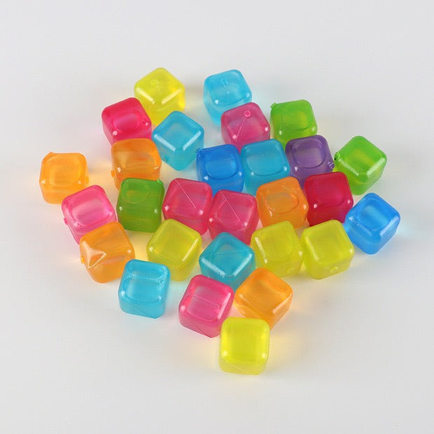 Cubos De Hielo Artificial Reutilizables De Colores