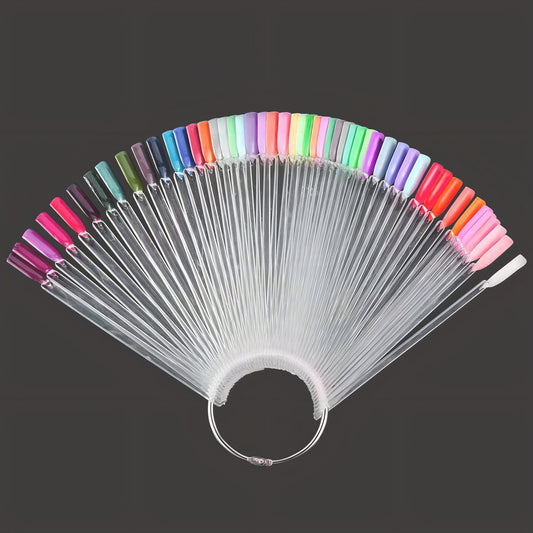 Muestrario De 50 Uñetas Para Practicar Manicure Transparente