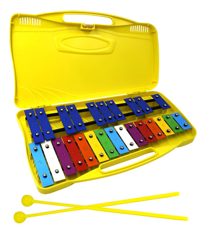 Metalófono Escolares Cromático Percusión 25 Notas 4 Colores