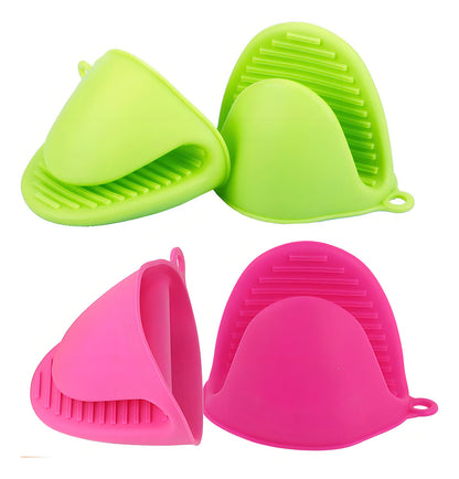 Guantes De Cocina Silicona Resistentes Al Calor 200°c Antideslizantes