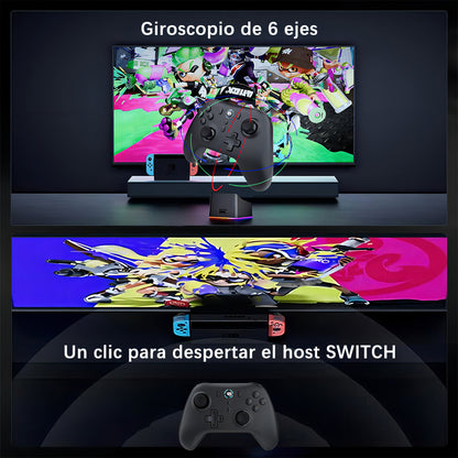Control Inalámbrico Hoso Ga01a Negro Bluetooth Compatible Nintendo Switch