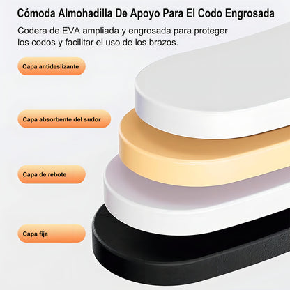 Rueda Abdominales De Rebote Automático Con Soporte Y Colchon Color Negro