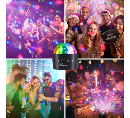 Bola Luces Para Fiesta Dj Muticolor De Magnética Portátil Color Multicolor