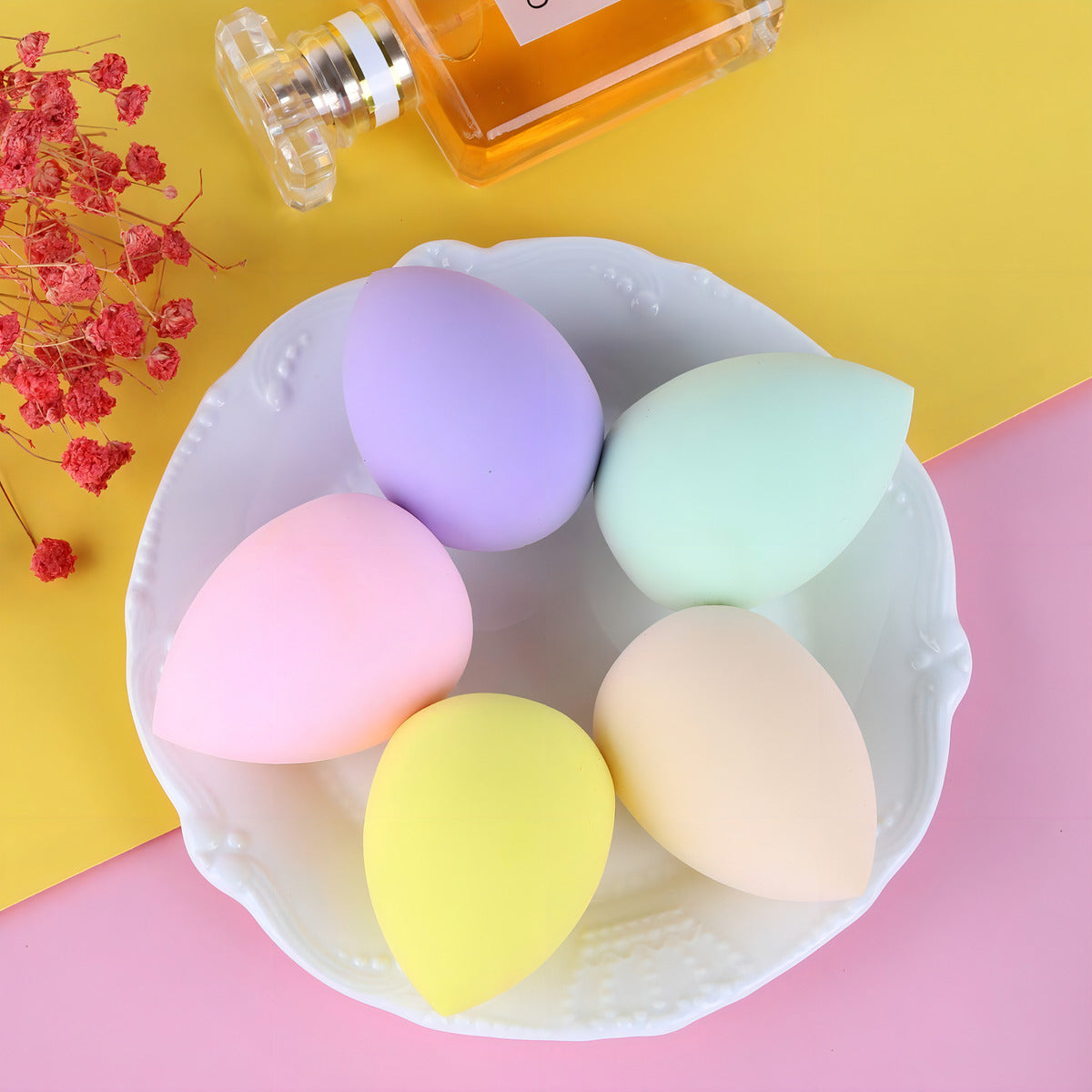 Esponja Maquillaje Puff Suave Redonda Mediana Esponja Maquillaje Mediano