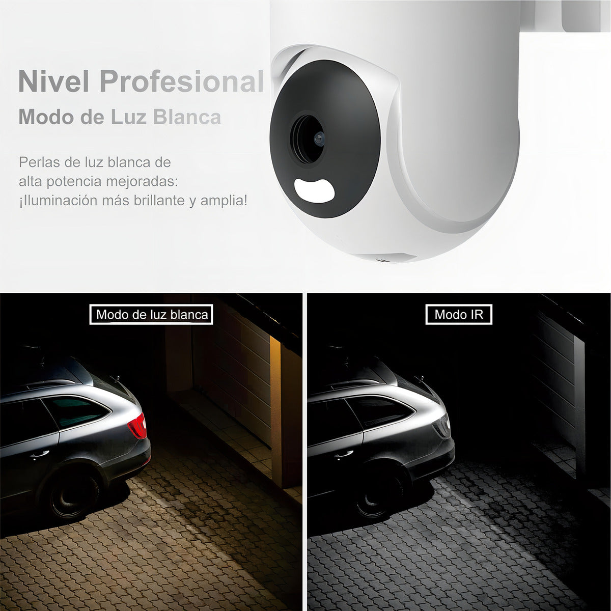 Cámara Seguridad Wifi Audio Bidireccion Alarma Ip66 2k C12h Color Blanco