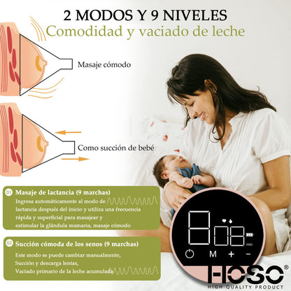 Portátil Sacaleche Extractor De Leche Materna Eléctrico Rosa