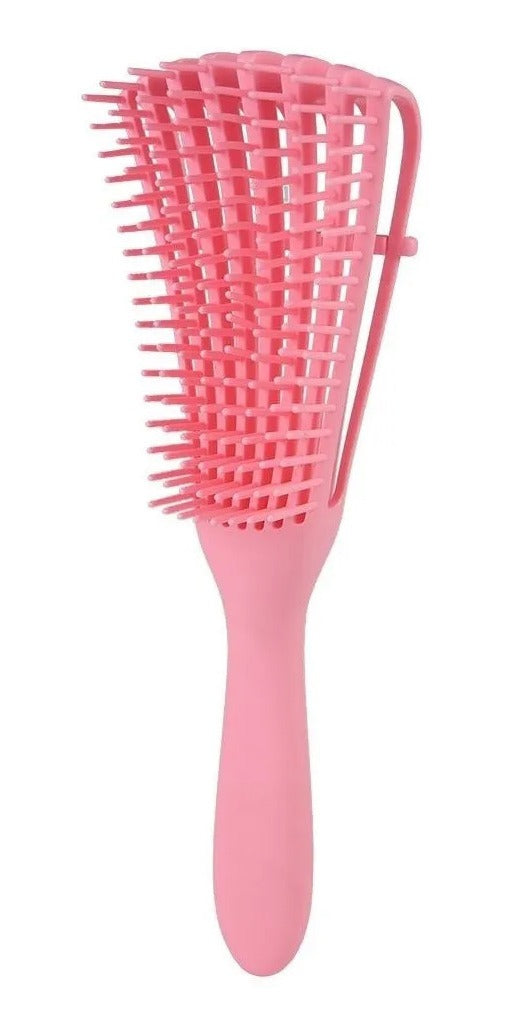 Cepillo Desenredante Rosado Cabello Ondulado