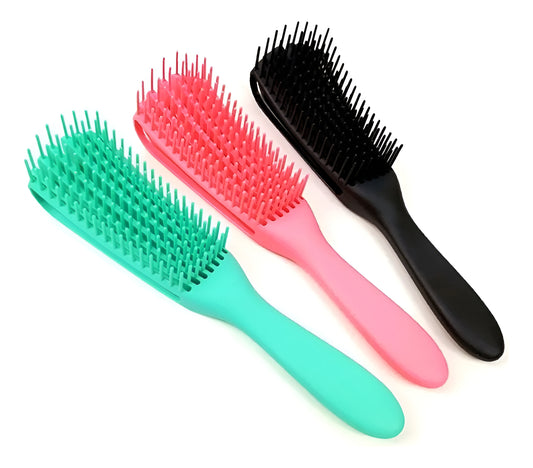 Cepillo Desenredante Rosado Cabello Ondulado