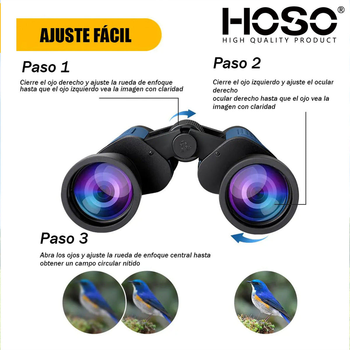 Binocular Profesional 80*80 Visión Nocturna Alta Resolución Color Negro