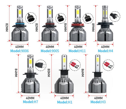 Ampolleta Auto Led Kit Luz Xenon H1 H3 H4 H7 H11 H13 9005/6
