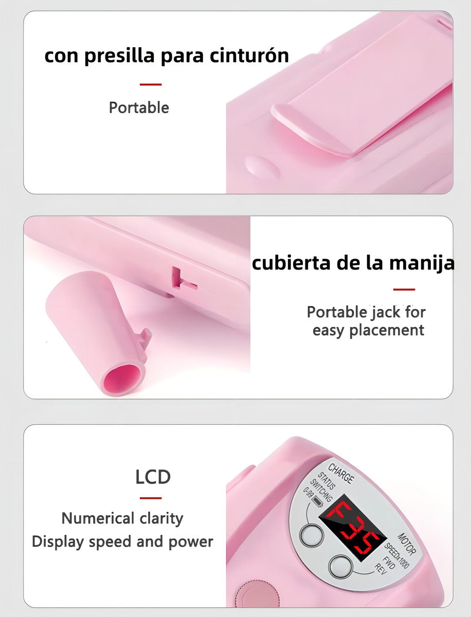 Torno Inalambrico 30000 Rpm Manicura Torno Uñas