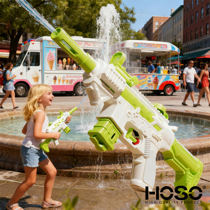 Rifle De Agua Hoso M416g Plástico Abs Para Niños 2-4 Años Verde Verde Claro
