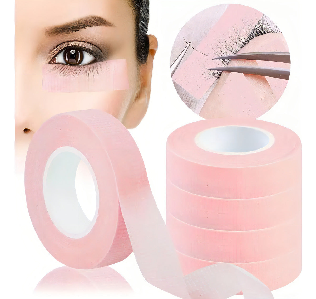 Cinta Micropore Para Extensiones De Pestañas 2 Unidades Blanco