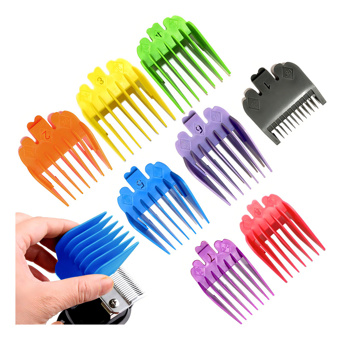 Set De Peines De Alzada Alternativos Para Wahl Color Variados