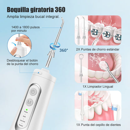 Irrigador Bucal Genérica M139plus Inalámbrico 130 Psi