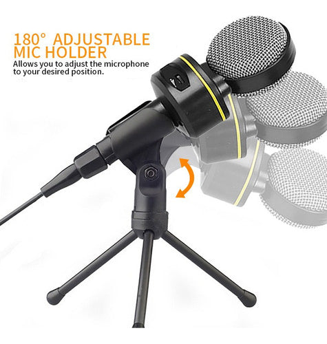 Micrófono Condensador Yanmai Cardioide Sf930 Para Podcast Y Streaming Negro