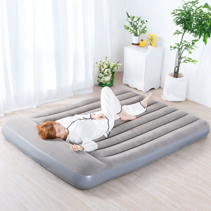 Camping Colchón Cama Inflable Almohadas Inflador Doble Plus