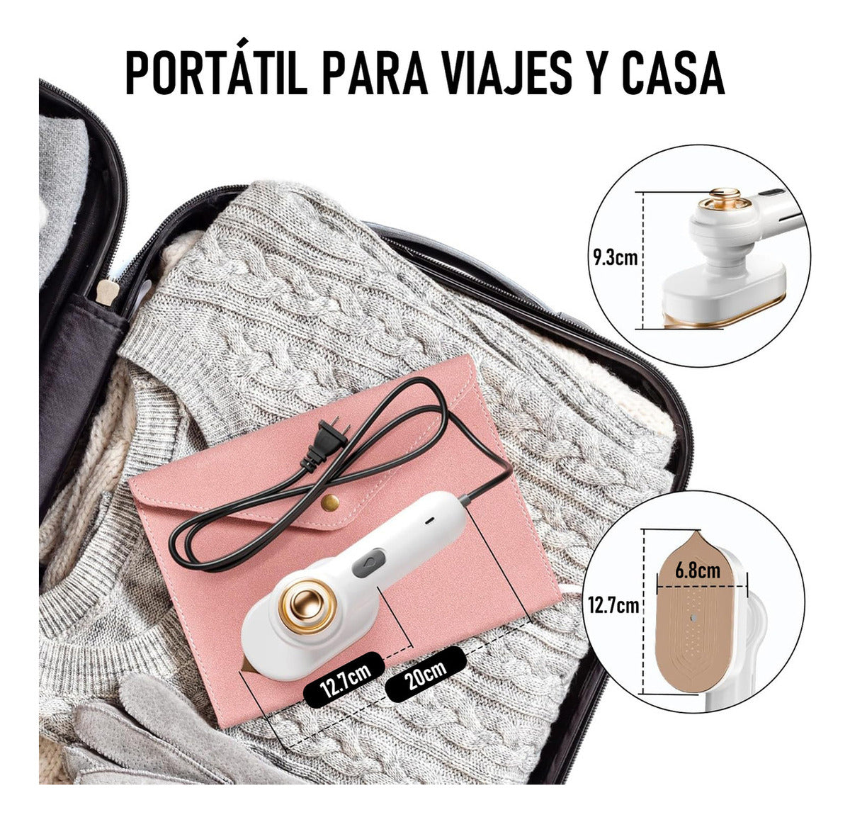 Plancha A Vapor De Ropa Portátil Pequeños Electrodomesticos