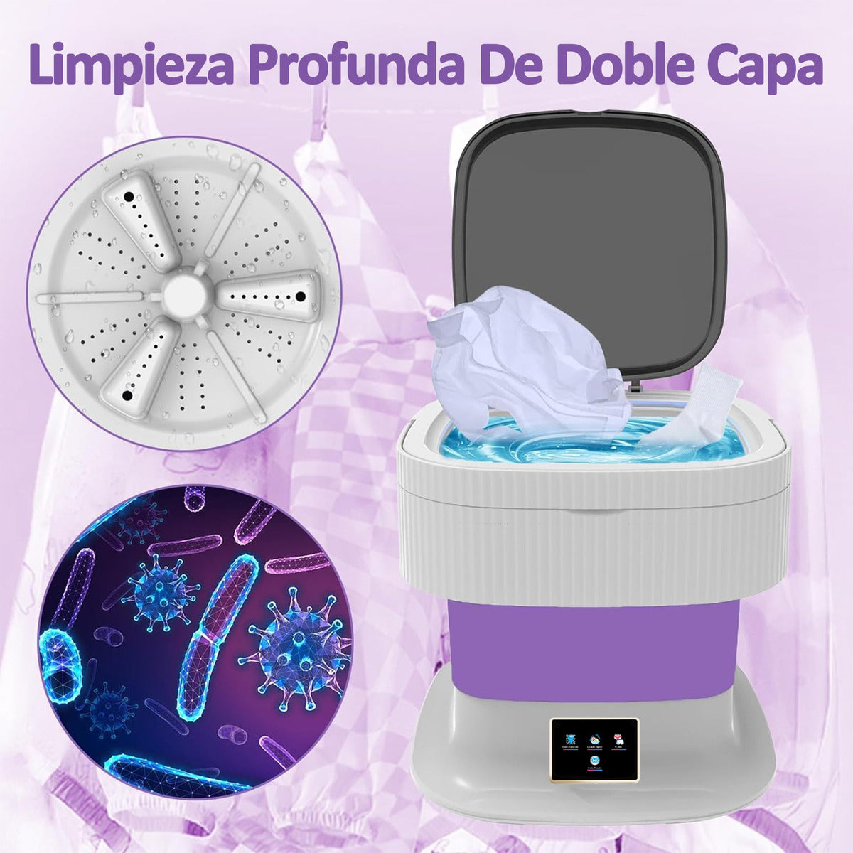 Mini Lavadora Portatil HOSO 12L