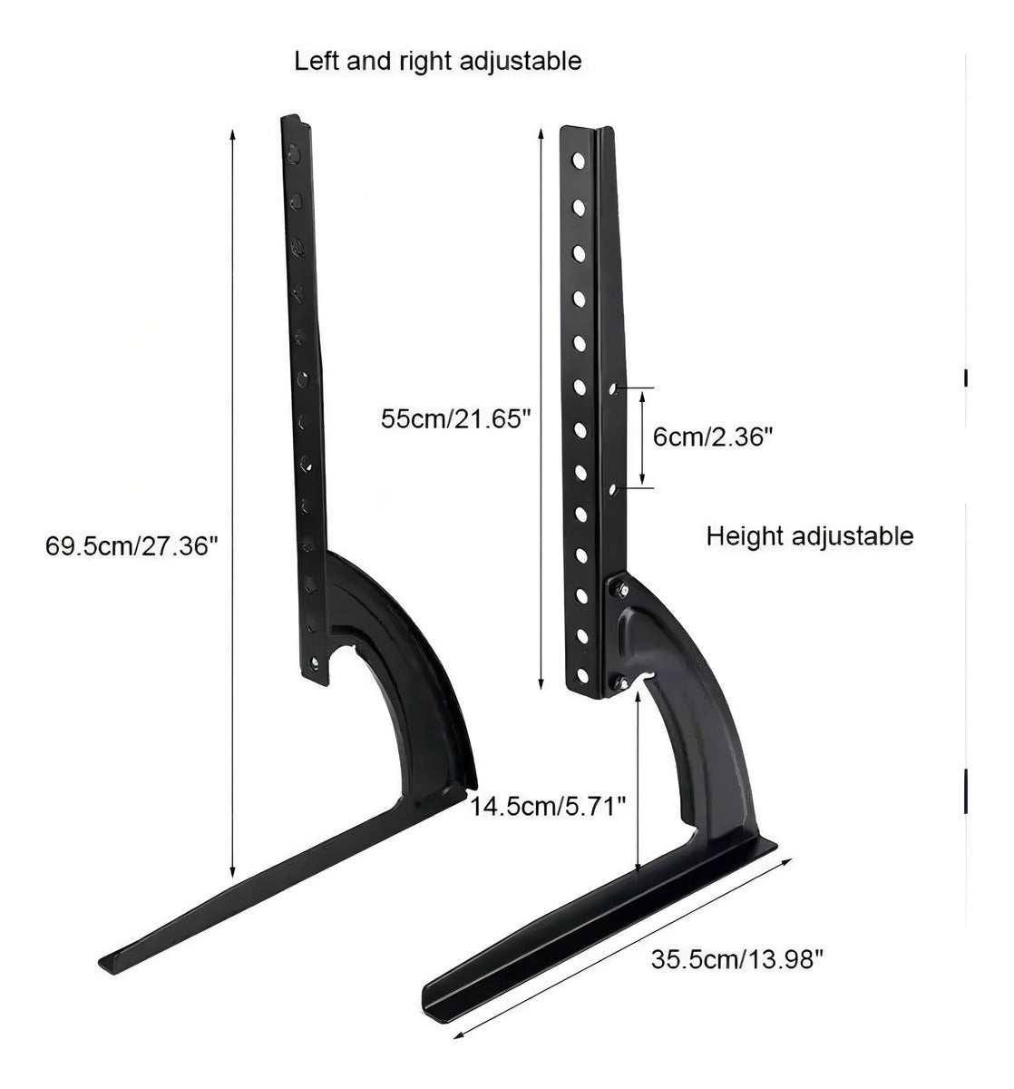 Soporte Base Tv Sobre Mesa Universal De 37 A 75 PuLG Color Negro