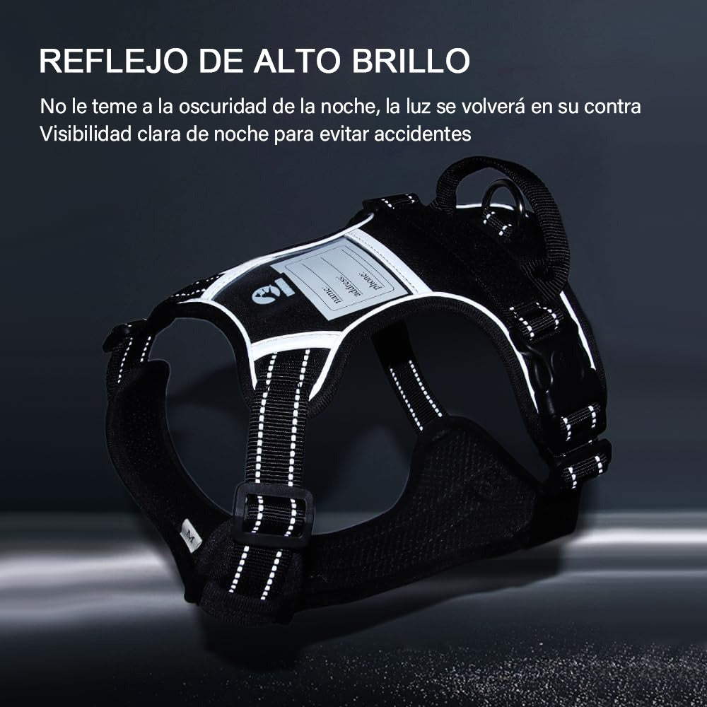Arnés Led Reflectante Para Perro Correa 1.5m Ajustable Paseo