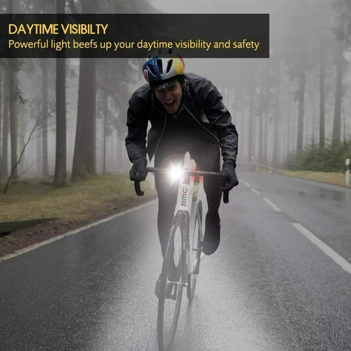 Luces Para Bicicleta Twooc Led Usb Recargable Delantera Y Trasera Ipx5