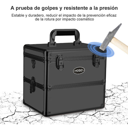 Maleta Portátil Para Manicura/maquilaje Profesional Dos Capa